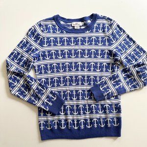 VINEYARD‎ VINES Blue and White Anchor Sweater